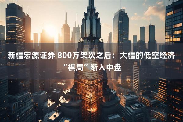 新疆宏源证券 800万架次之后：大疆的低空经济“棋局”渐入中盘