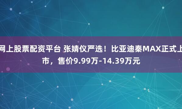 网上股票配资平台 张婧仪严选！比亚迪秦MAX正式上市，售价9.99万-14.39万元