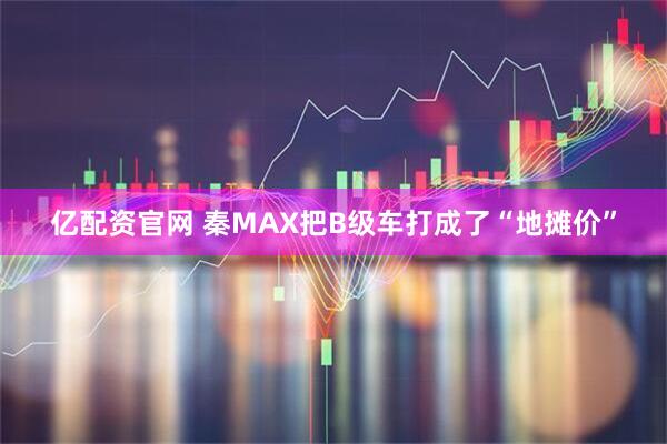 亿配资官网 秦MAX把B级车打成了“地摊价”
