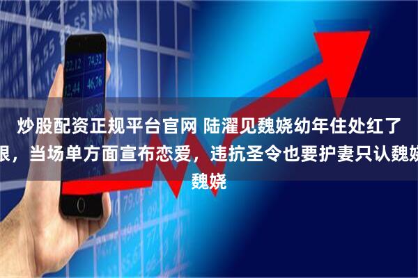 炒股配资正规平台官网 陆濯见魏娆幼年住处红了眼，当场单方面宣布恋爱，违抗圣令也要护妻只认魏娆